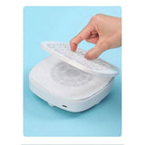 High suction silent vacuum cleaner, portable nail salon specific small nail remover and dust collector+10 filter papers (white) In Australia - Darrahopens