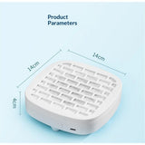High suction silent vacuum cleaner, portable nail salon specific small nail remover and dust collector+10 filter papers (white)