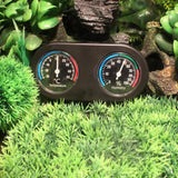 2pcs Reptile Thermometer Hygrometer, Mini Round Shape Dual Dial Thermometer and Humidity Gauge for Reptile Lizard Tortoise Spider Pet Rearing Box In Australia - Darrahopens