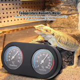 2pcs Reptile Thermometer Hygrometer, Mini Round Shape Dual Dial Thermometer and Humidity Gauge for Reptile Lizard Tortoise Spider Pet Rearing Box In Australia - Darrahopens