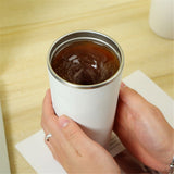 Generic Self Stirring Coffee Mug, Rechargeable Stainless Steel Auto Mixing Cup with Lid,  Coffee Stirring Cup, Rechargeable Self Mixing Cup for Office Car Home Use, White