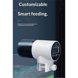 Automatic Fish Feeder Dispenser for Aquarium: Rechargeable Auto Feeders for Tank Turtle Pond Betta - 200ml Smart Food Feeding Timer Dispensers（with battery） In Australia - Darrahopens