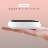 Coffee Mug Warmer,  Electric Coffee Cup Warmer for Desk Temperature-Controlled Beverage Warmers Heating Plate for Coffee, Milk, Tea, Candle Wax - White