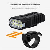 Bike Lights for Night Riding, Bike Headlight for Mountain, Rechargeable Bike Light for Road Long endurance night riding headlights