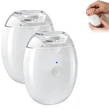2Pcs Universal Automatic Fingernail Grinder,Portable Electric Nail Clipper,360° Silent Auto Fingernail Cutter and Polishing with LED Light and 3 Speeds for Whole Family In Australia - Darrahopens