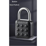 Combination Lock, 6 Digit Password Locker Lock  Zinc Alloy Code Digital Padlock, Push Button Safe Padlock Security Padlocks, Combination Padlock for Gym and School Lockers(Black)