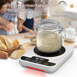 Precise 1°F Thermostat Control (70-100°F) Sourdough Warming Mat for Kitchen Auto Warming On/Off, 12-Hour Timer,Perfect for Sourdough Fermentation & Home Baking (White) In Australia - Darrahopens