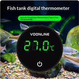 2pcs Fish Tank Digital Thermometer Accurate LED Display to Tank Thermometer Aquarium Temperature Measurement Suitable for Fish, Axolotl, Turtle or Aquatic（rechargeable） In Australia - Darrahopens
