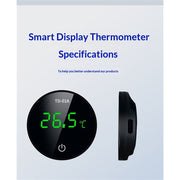 2pcs Fish Tank Digital Thermometer Accurate LED Display to Tank Thermometer Aquarium Temperature Measurement Suitable for Fish, Axolotl, Turtle or Aquatic（rechargeable）