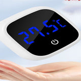 2pcs Digital Aquarium Thermometer, Stick-on LED Fish Tank Thermometer, Mini Aquarium Thermometer Accuracy, Touch Button, Battery, for Fish, Reptile,（Blue letter thermometer） In Australia - Darrahopens