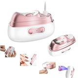 Automatic Electric Nail Clipper & Polisher with Storage|LED Light|UV Lamp|Fingernail & Toenail Polishing Tool/Ideal Gift for Seniors with Limited Mobility & New Parents Trimming Baby Nails（white） In Australia - Darrahopens