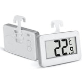 2pcs  Fridge Thermometer Hygrometer Digital Freeze Refrigerator Thermometer Waterproof Large LCD Display white In Australia - Darrahopens