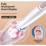 Silent, Cordless, Handheld and Washable Pet Hair Clipper. Equipped with LED Lights Paw Trimmers for Pet's Feet, Rechargeable, Suitable for Paws, Eyes, Ears, Face and Buttocks Areas In Australia - Darrahopens