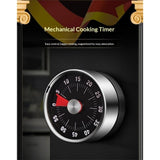 2pcs Magnetic Mechanical Kitchen Visual Timer, Countdown 60 Minute Wind Up Reminder Tool for Baking Cooking Steaming Tanning Learning（black） In Australia - Darrahopens