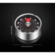 2pcs Magnetic Mechanical Kitchen Visual Timer, Countdown 60 Minute Wind Up Reminder Tool for Baking Cooking Steaming Tanning Learning（black）