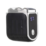 Electric Nail Clipper, 2 in 1 Auto Fingernail Cutter and Polishing Grinder, Rechargeable Automatic Fingernail Trimmer Quiet (Black)