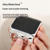 Electric Nail Clipper, 2 in 1 Auto Fingernail Cutter and Polishing Grinder, Rechargeable Automatic Fingernail Trimmer Quiet (Black)