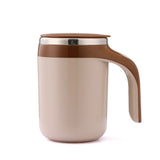 Self Stirring Mug - Rechargeable Automatic Magnetic Electric Coffee Mug, Rotating Cute Mixing Cup Tasse, To Stir Office/Kitchen/Travel/Home Coffee/Tea/Hot Chocolate/Milk-380ml(Brown) In Australia - Darrahopens