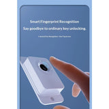 Fingerprint Fridge Lock - Child & Pet Proof Security for Drawers, Cabinets, Ovens, Toilet | Smart Biometric& | Easy Install | Quick Unlock (White, 1 Pcs) In Australia - Darrahopens