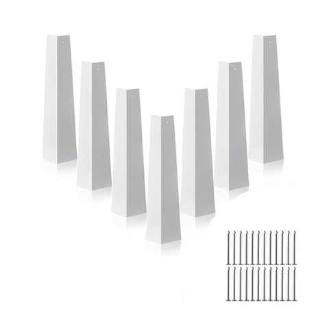8 Pcs Aluminum Siding Corners 8 Inch Outside White Corner Caps Smooth Siding Trim, Metal Nails Included for Mobile Home House Exterior In Australia - Darrahopens