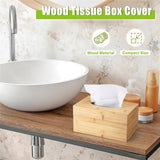 Tissue Box Holder, Modern, Minimalist, and Durable Wooden Bamboo Tissue Box with Sliding Bottom, Easy-Refill Premium-Quality Bamboo Tissue Box Cover, , Rectangular In Australia - Darrahopens