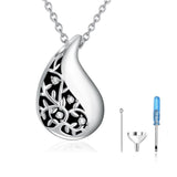 Memorial Necklace for Cremation Remains, Teardrop Jewelry, Stainless Steel Urn, Memorial Pendant for Keepsakes, Gift In Australia - Darrahopens