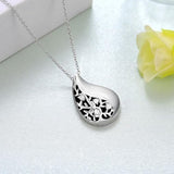 Memorial Necklace for Cremation Remains, Teardrop Jewelry, Stainless Steel Urn, Memorial Pendant for Keepsakes, Gift In Australia - Darrahopens