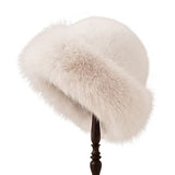Women's Mongolian Fur Hat with Fur Trim, Windproof and Ear Protection for Cold Weather and Snow In Australia - Darrahopens