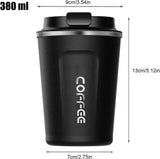 BIT Thermal Coffee Mug, Travel Mug, Stainless Steel Water Bottle, BPA-Free Thermos Flask, Airtight Cup, Car Drink