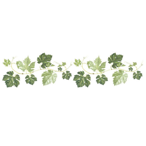 Green leaf wall stickers for bedroom, corner decoration, art mural, baseboard, wallpaper, home decor 16 cm * 60 cm