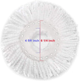 3 Pack Spin Mop Replacement Head for Hurrica, Mopnad, Cassabel and Other 360 Spin Mop Systems, Microfiber Spin Mop Refills (3pc-White) In Australia - Darrahopens