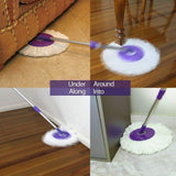 3 Pack Spin Mop Replacement Head for Hurrica, Mopnad, Cassabel and Other 360 Spin Mop Systems, Microfiber Spin Mop Refills (3pc-White) In Australia - Darrahopens