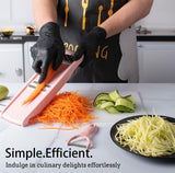 Mandoline Slicer for Kitchen Slicer Vegetable Cutter 5 In 1 Veggie Slicer Potato Slicer waffle fry cutter Hot Swap Mandolin with Peeler for Vegetables Carrot Shredder Cucumber Slicer - Pink In Australia - Darrahopens
