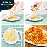 Mandoline Slicer for Kitchen Slicer Vegetable Cutter 5 In 1 Veggie Slicer Potato Slicer waffle fry cutter Hot Swap Mandolin with Peeler for Vegetables Carrot Shredder Cucumber Slicer - Pink In Australia - Darrahopens