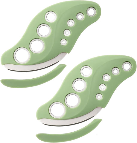 Herb Stripper Tool 2-Pack, 9-Hole Stainless Steel Herb Cutter for Fresh Herbs, Kitchen Leaf Stripping Tool for Kale, Chard, Collard Greens, Thyme, Basil, Rosemary In Australia - Darrahopens
