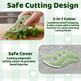 Herb Stripper Tool 2-Pack, 9-Hole Stainless Steel Herb Cutter for Fresh Herbs, Kitchen Leaf Stripping Tool for Kale, Chard, Collard Greens, Thyme, Basil, Rosemary In Australia - Darrahopens