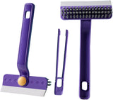 Lightweight Scraper Cleaning Brush with Hard Bristles and Built-in Garbage Holder, Multi-Surface Cleaner for Kitchen Sink, Bathroom Tub, Glass Stove Top, Tabletop, and Hard-to-Reach Floor Crevices In Australia - Darrahopens