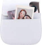 Protective Case Compatible with Fujifilm Instax Mini 12 11 9 8 Instant Film Camera with Pocket and Adjustable Strap (White)
