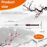 20 Pcs Fountain Pen Ink Syringe, Removable Blunt Syringe Fountain Pen, Elastic Spring Filling Tool, Refill and Convert Pen Ink Converter Cartridges In Australia - Darrahopens