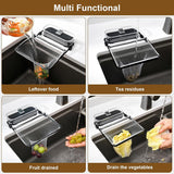 Kitchen Sink Drain Strainer Basket Holder - 50 Mesh Net Bags for Food Scraps, Kitchen Sink Food Catcher & Garbage Disposal Strainer (black) In Australia - Darrahopens