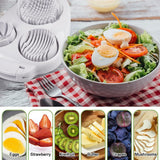 3 In 1 Egg Slicer For Hard Boiled Eggs, Strawberry Slicer Grape Cutter, 2025 New Stainless Steel Dicer Egg Slicer Dishwasher Safe, Fruit Cutter For Egg Strawberry Mushroom