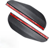 2PCS Car Mirror Rain Visor Eyebrow, Waterproof Exterior Rear View Mirror Rain Eyebrows for Cars, Auto Side Rearview Mirrors Rainproof Guard, Car Accessories for Most Vehicles (Carbon Fiber) In Australia - Darrahopens