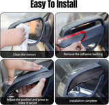 2PCS Car Mirror Rain Visor Eyebrow, Waterproof Exterior Rear View Mirror Rain Eyebrows for Cars, Auto Side Rearview Mirrors Rainproof Guard, Car Accessories for Most Vehicles (Carbon Fiber) In Australia - Darrahopens