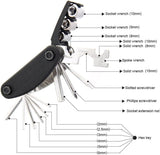 Motorcycle Bike Mechanic Repair Tool Kit with 16 In 1 Multi-Function Allen Key Multi Hex Wrench Screwdriver for Home Outdoor Travel Camping Sport Bicycle Cycling Brand: Nuoxinus