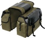 Bike Rack Bag Black Green Khaki Bicycle Panniers Bike Saddle Rear Rack Bag for Grocery Shopping Commuter Cycling Trip