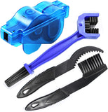 Bike Chain Cleaner, Bike Cleaning Kit, Chain Cleaner for Cycling, Suitable for Mountain Bike, Road Bike, BMX, Bicycle Cleaning Brush Tool for Drivetrain, Gear, Cassette, Sprockets, 4 Piece Set In Australia - Darrahopens