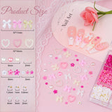 3D Nail Charms and Gems Set 7, 20PCS Chunky Butterfly Charms + 75PCS Coquette Nail Bows and Hearts + 3D Flowers for Nails with Rhinestones, Pearls, Diamonds and Picker Tools for Y2K Nail Decor In Australia - Darrahopens