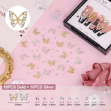 3D Nail Charms and Gems Set 7, 20PCS Chunky Butterfly Charms + 75PCS Coquette Nail Bows and Hearts + 3D Flowers for Nails with Rhinestones, Pearls, Diamonds and Picker Tools for Y2K Nail Decor In Australia - Darrahopens