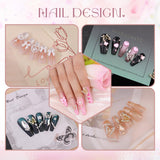 3D Nail Charms and Gems Set 7, 20PCS Chunky Butterfly Charms + 75PCS Coquette Nail Bows and Hearts + 3D Flowers for Nails with Rhinestones, Pearls, Diamonds and Picker Tools for Y2K Nail Decor In Australia - Darrahopens