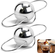 Upgrade 2 Pack Espresso Frozen Ball for Espresso Coffee, Stainless Steel Espresso Chilling Ball Espresso Cooler Espresso Machine Accessories